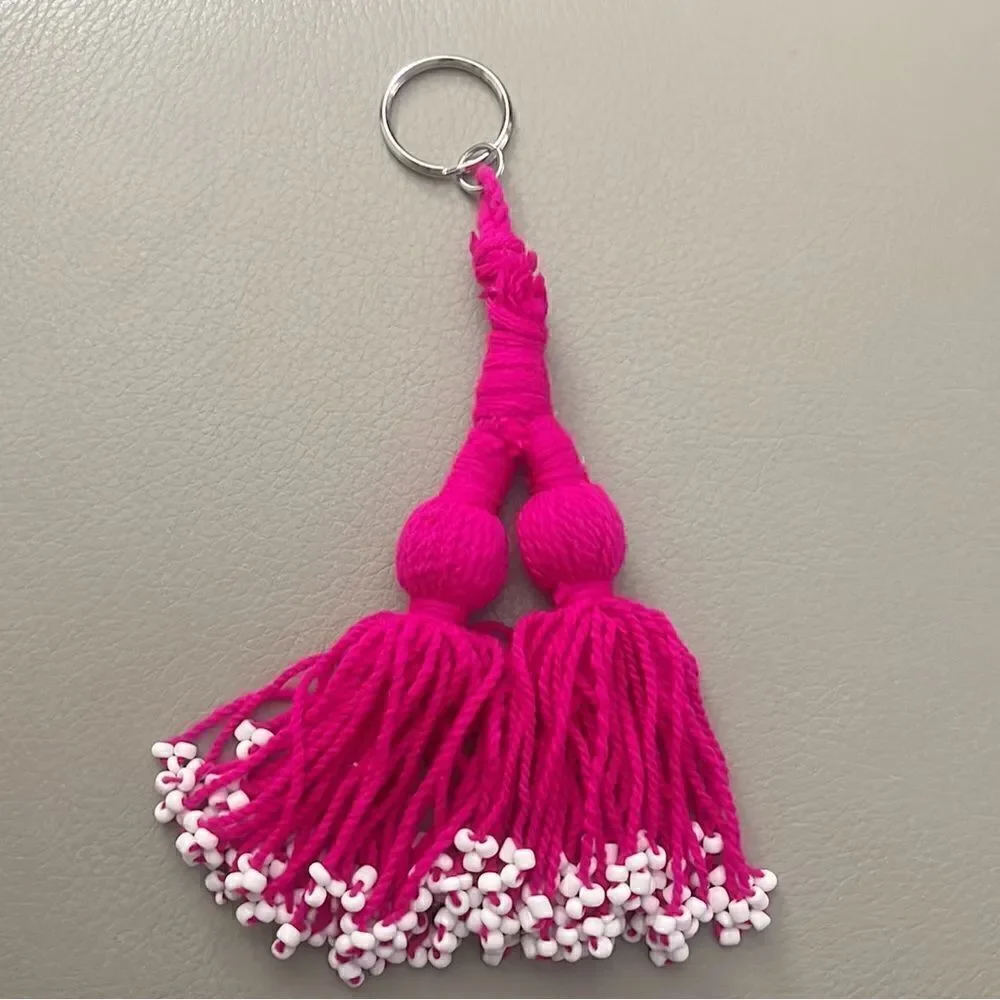 Free People Whimsical Tassel Keychain